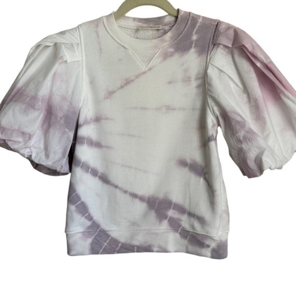 ULLA JOHNSON ELLIOT PUFF SLEEVED LAVENDER
TIE-DYE TOP PETITE - Picture 11 of 16